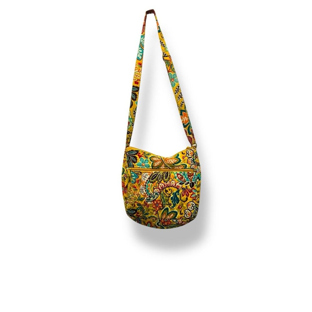 Vera Bradley Provencal Hipster Yellow Quilted Crossbody Purse Shoulder Bag - Picture 14 of 14